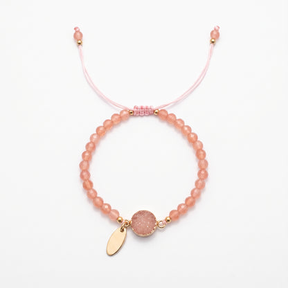 Pulsera Piedra Rosa