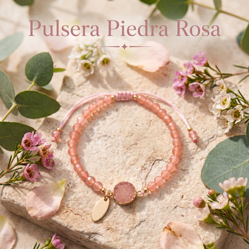 Pulsera Piedra Rosa